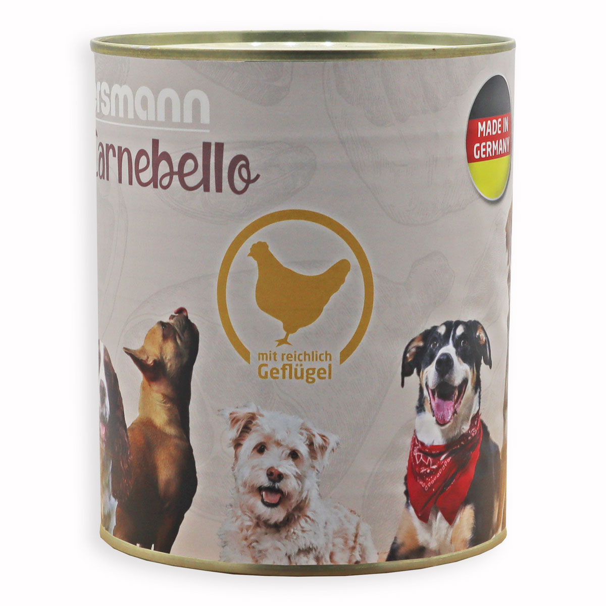 Carnebello - Nassfutter mit Geflügel 800g