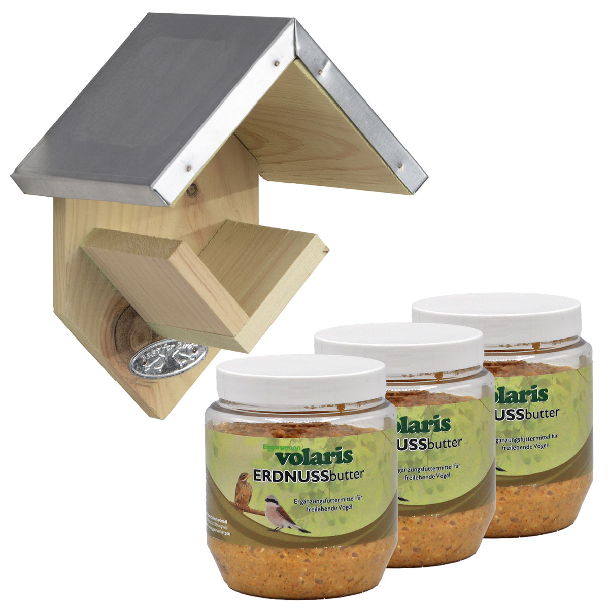 volaris - Erdnussbutter Natur 3 x 350g + Esschert