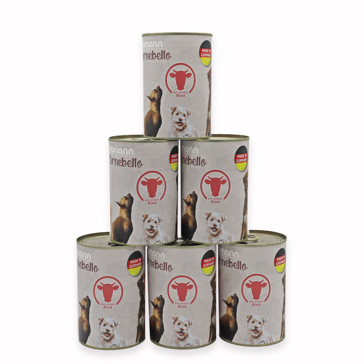 Carnebello - Nassfutter mit Rind 6 x 400g