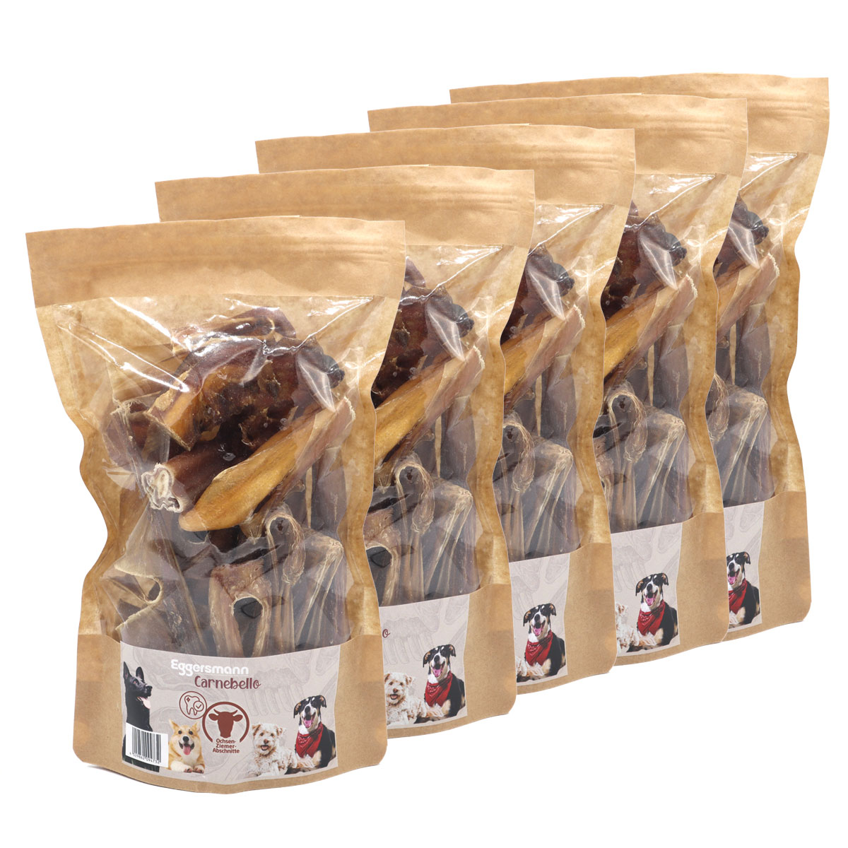 Carnebello - Kausnack Ochsenziemerabschnitte 5 x 200 g