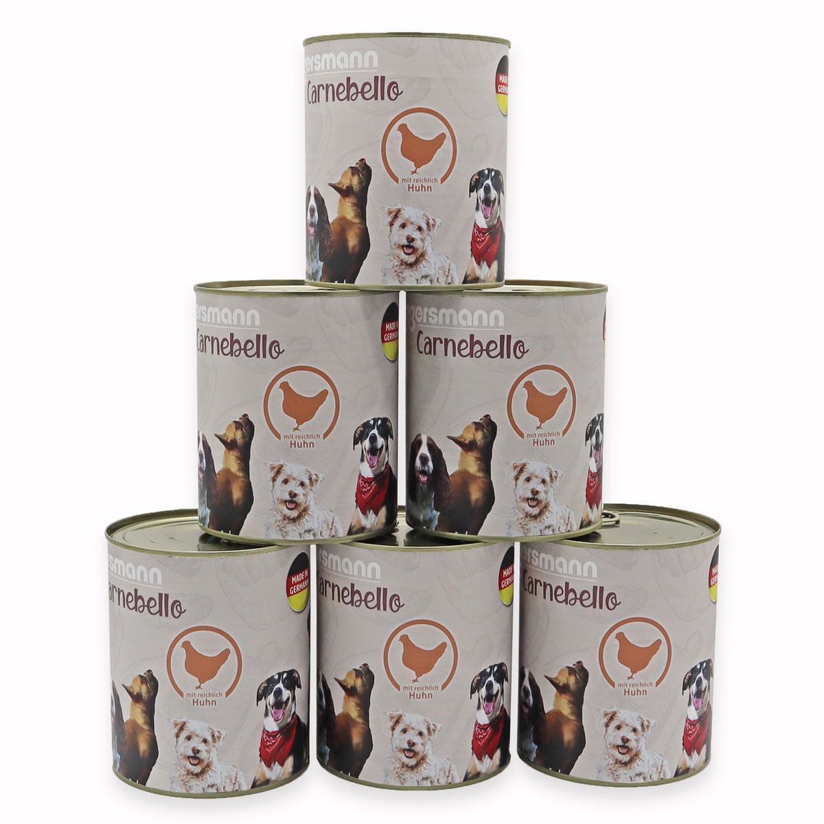 Carnebello - Nassfutter mit Huhn 6 x 800g