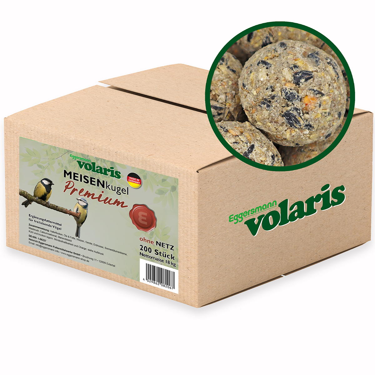 volaris - Meisenkugel Premium 200 Stk. ohne Netz