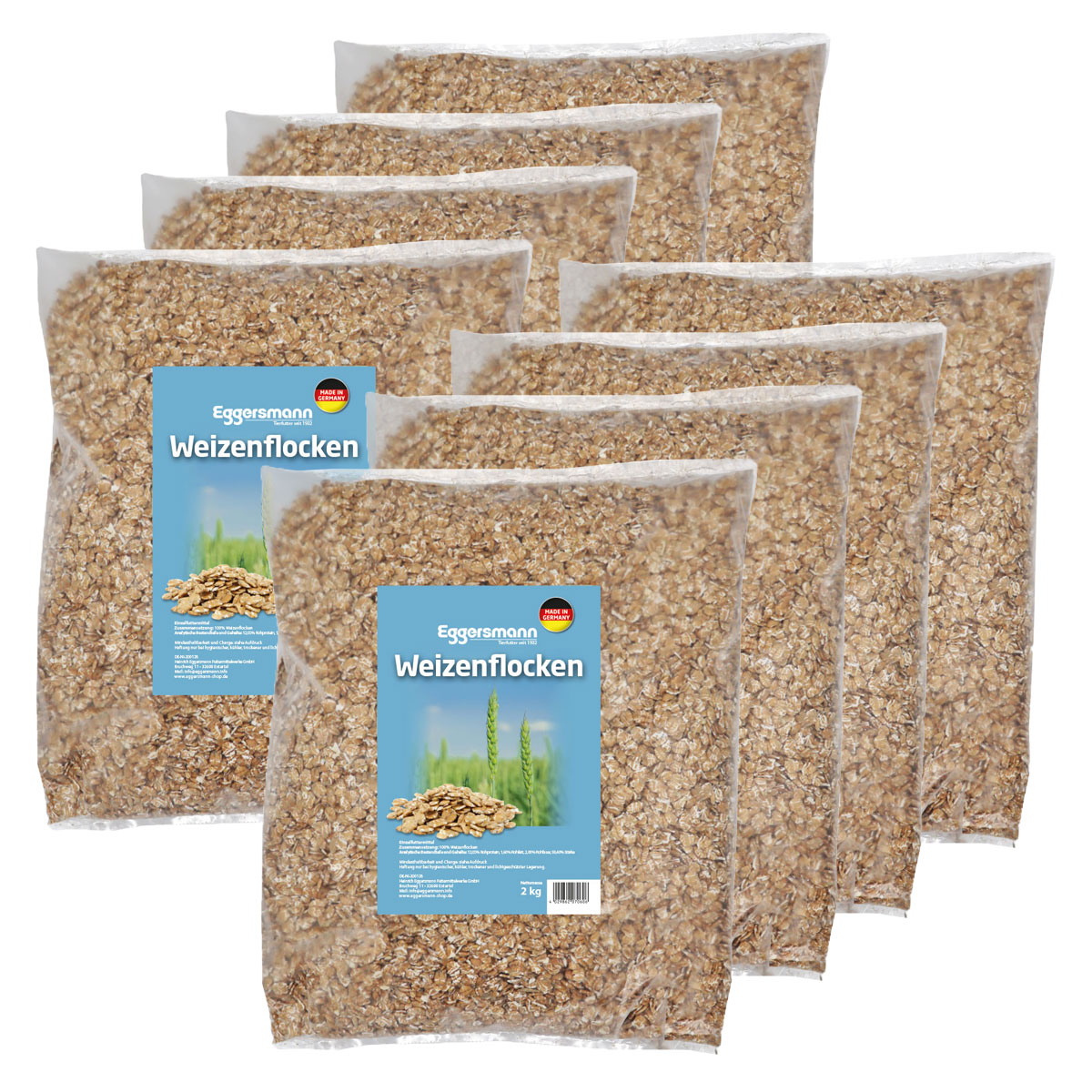Eggersmann - Weizenflocken 8 x 2kg