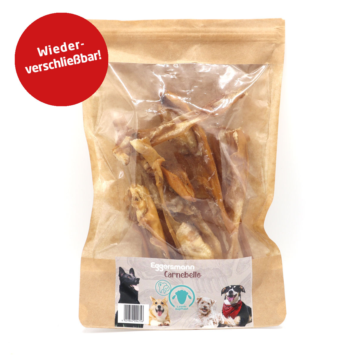 CARNEBELLO_ HUNDE_KAUSNACK_LAMM_KOPFHAUT_VERPACKUNG