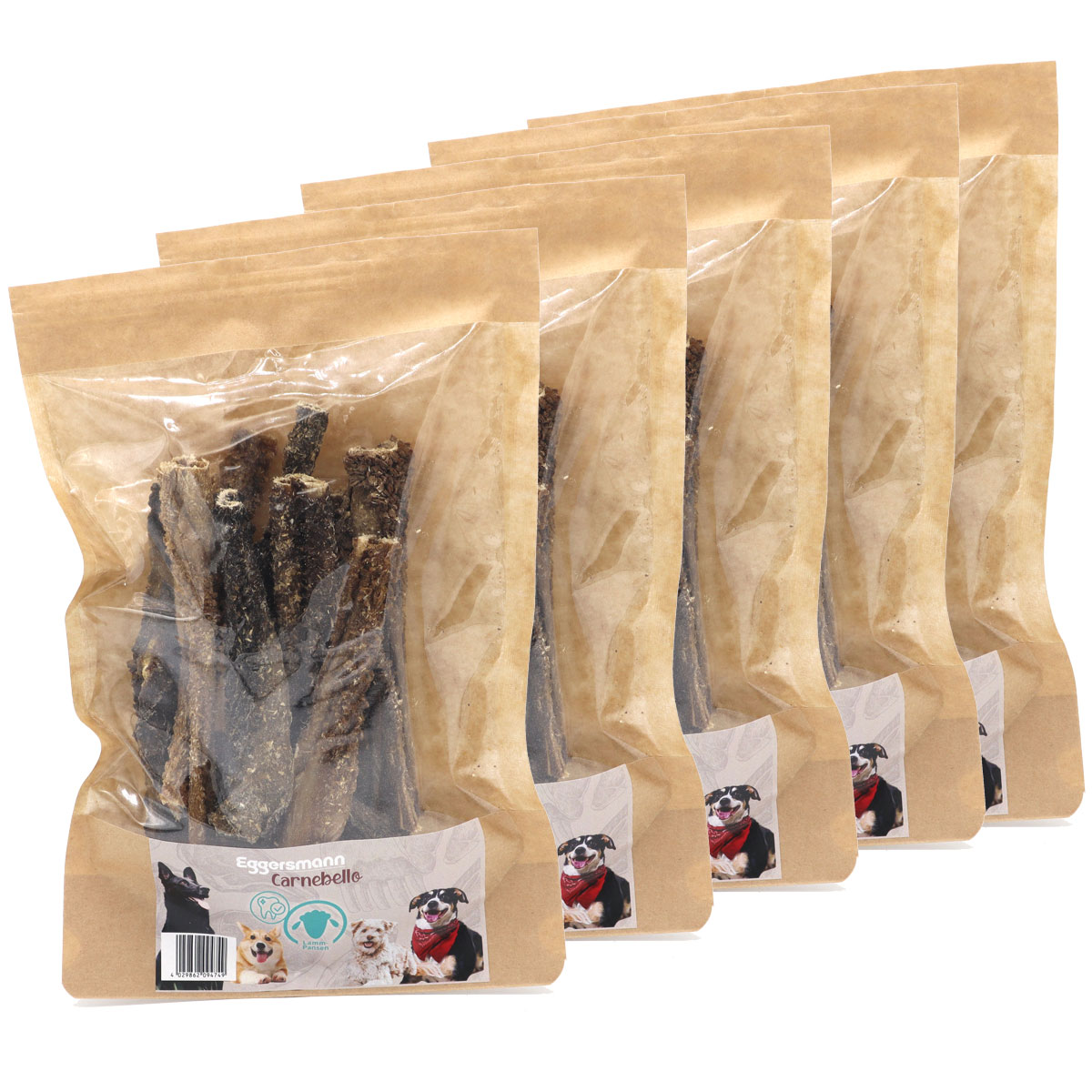 Carnebello - Naturkausnack Lammpansen 5 x 75 g