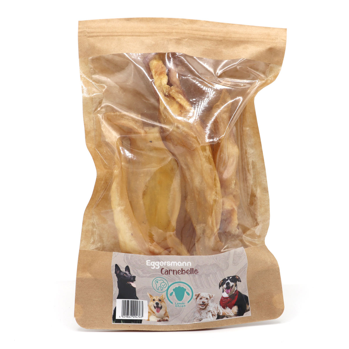 Carnebello - Naturkausnack Lammohren 4Stk.