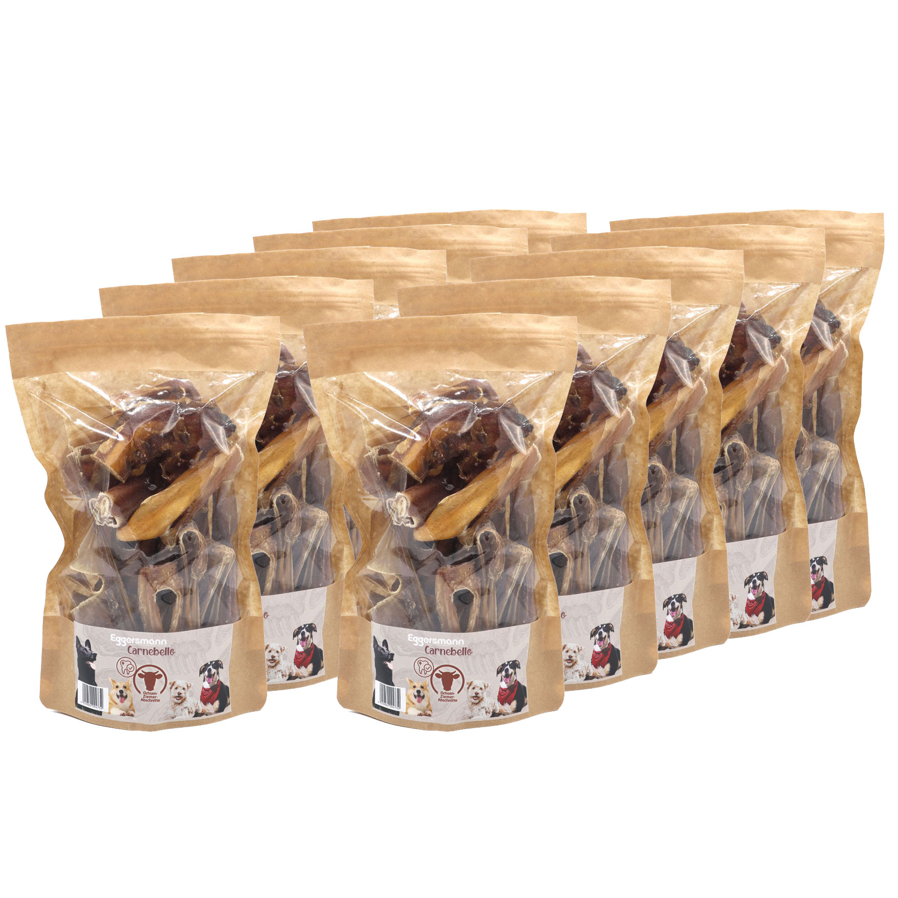 Carnebello - Kausnack Ochsenziemerabschnitte 10 x 200 g