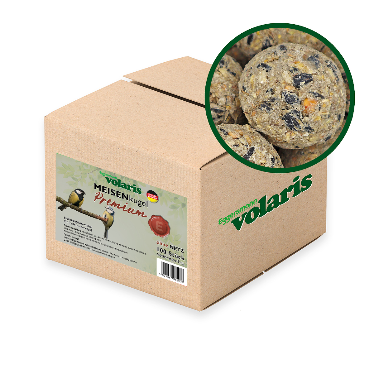 volaris - Meisenkugel Premium 100 Stk. ohne Netz