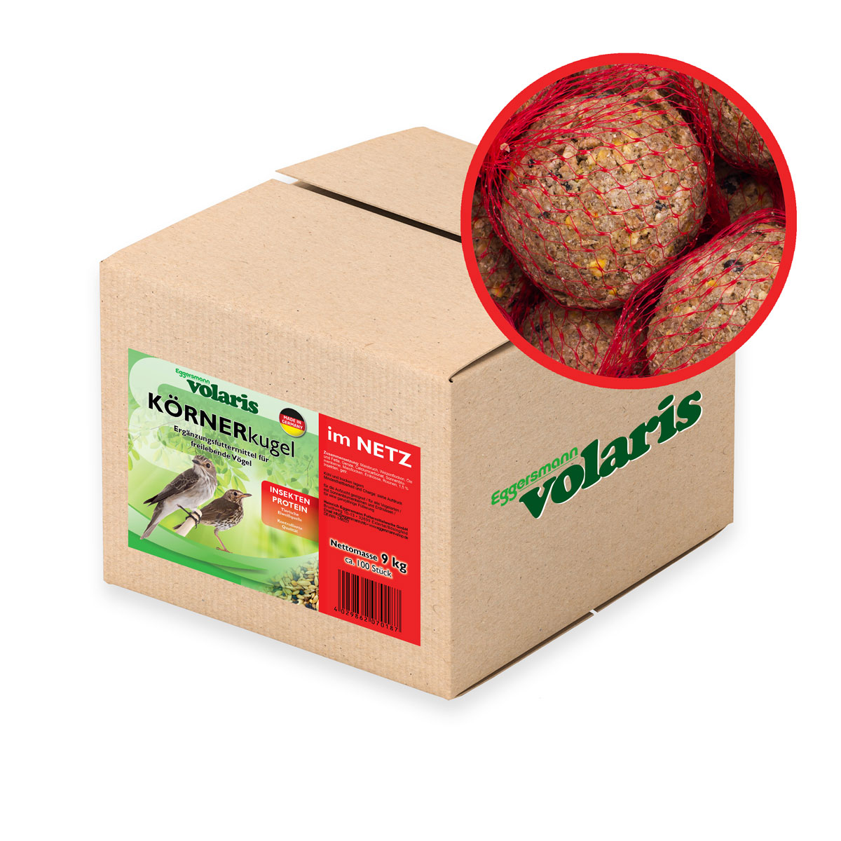 volaris - KÖRNERkugel Protein im Netz 100 Stk