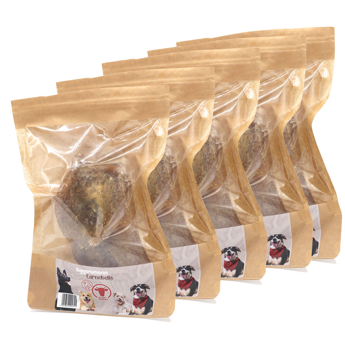 Carnebello - Naturkausnack Rinderkopfhaut 5 x 60 g