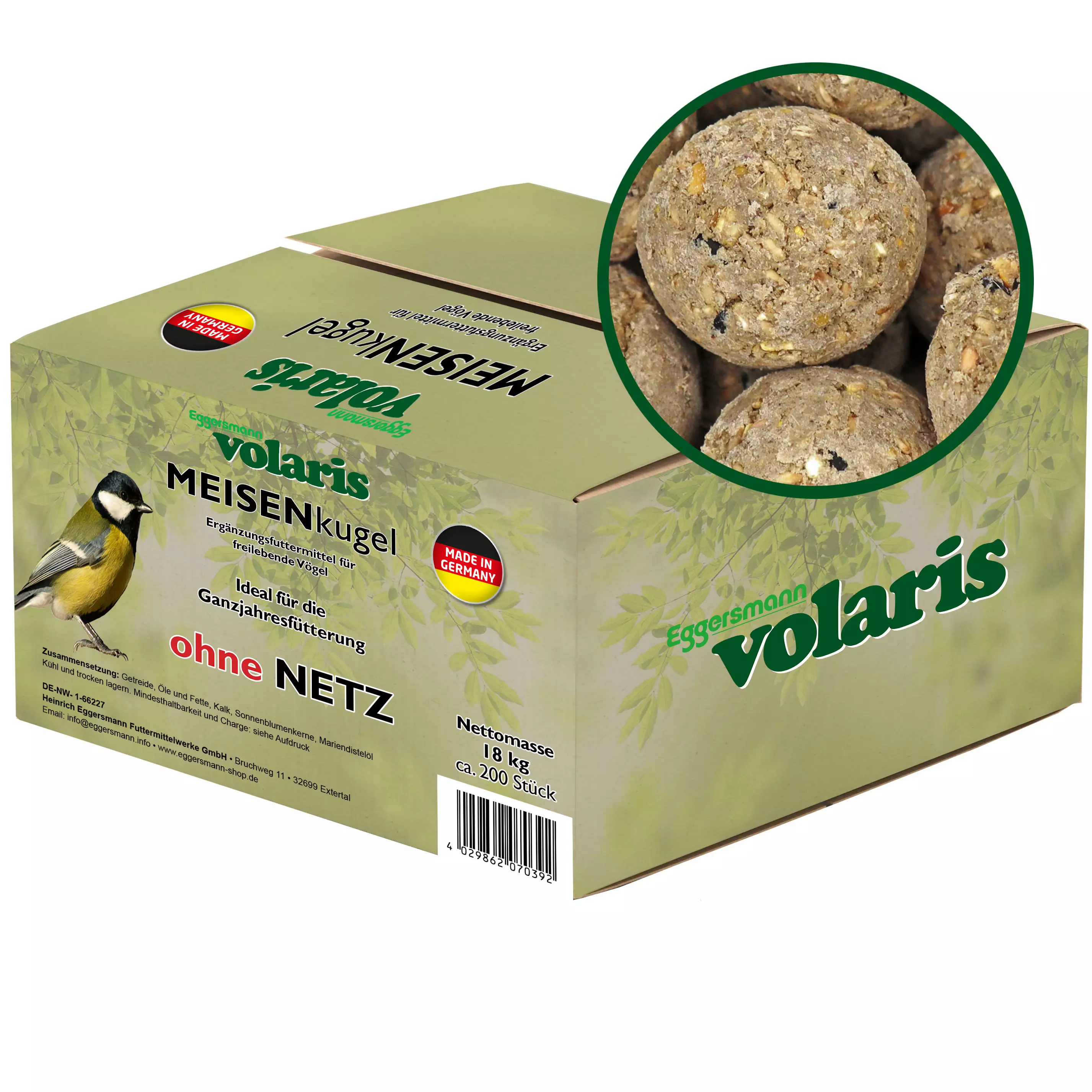 volaris - Meisenkugel ohne Netz 200 Stk.