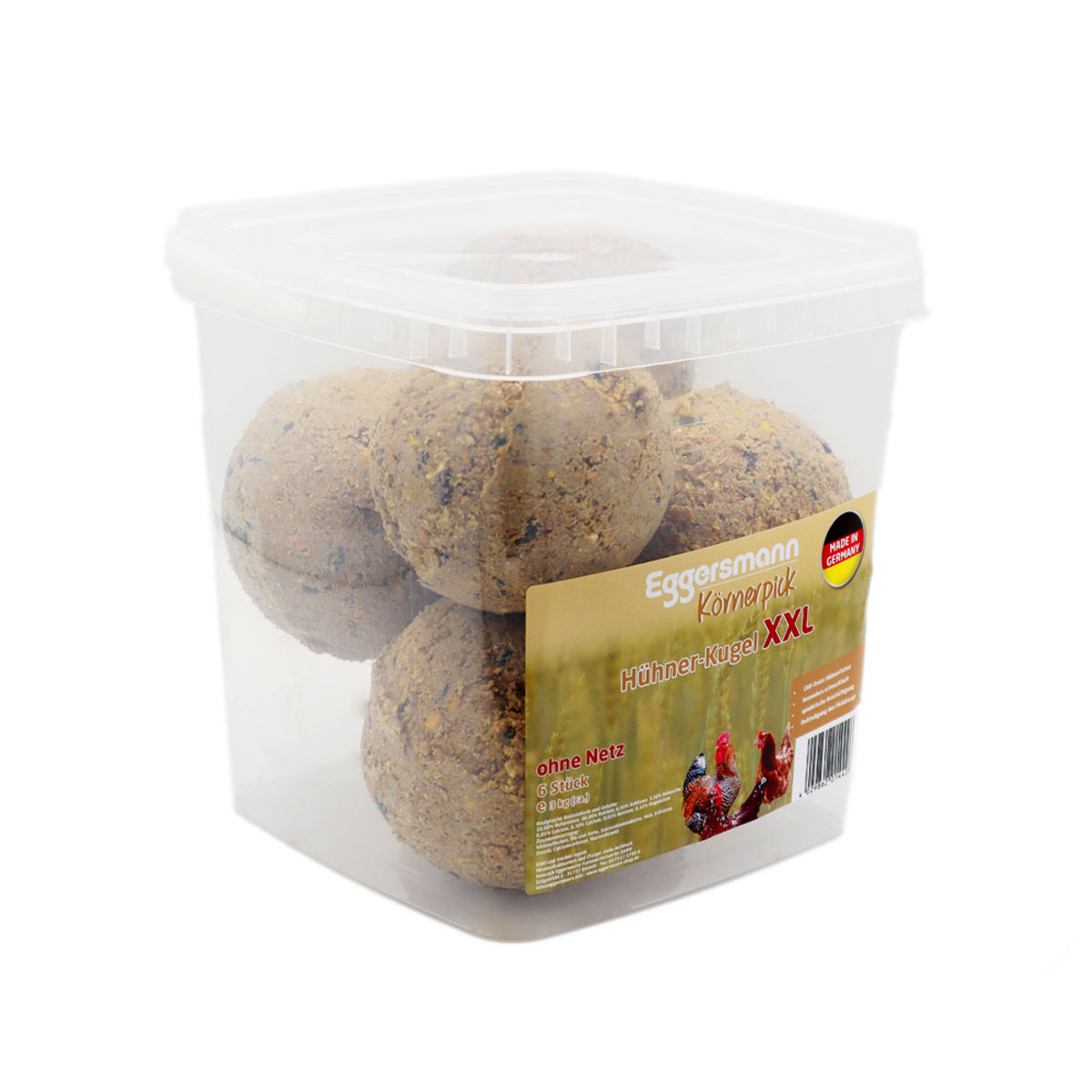 Körnerpick - Hühner-Kugel XXL ohne Netz 6 Stk.