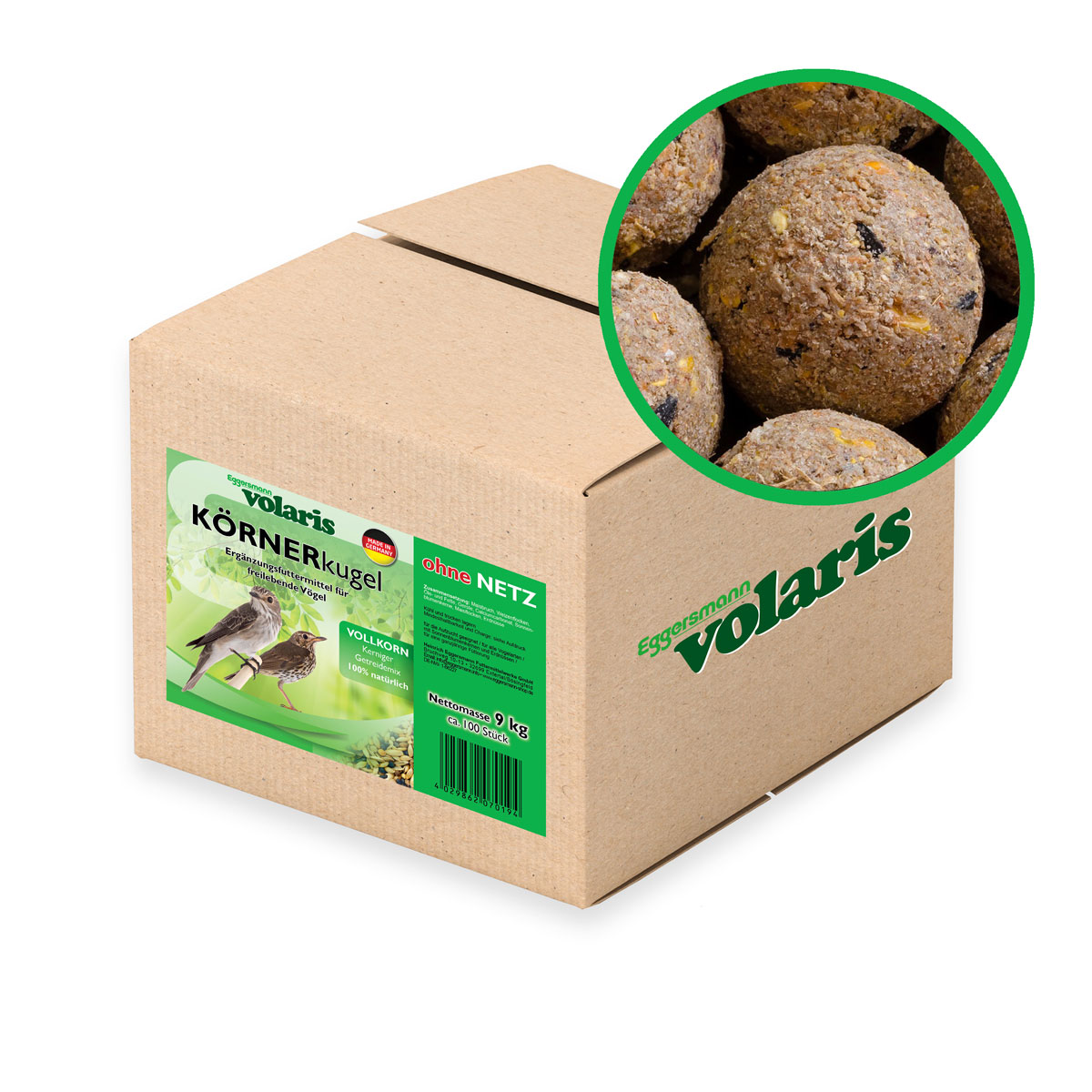 volaris - Körnerkugel Vollkorn - Meisenknödel ohne