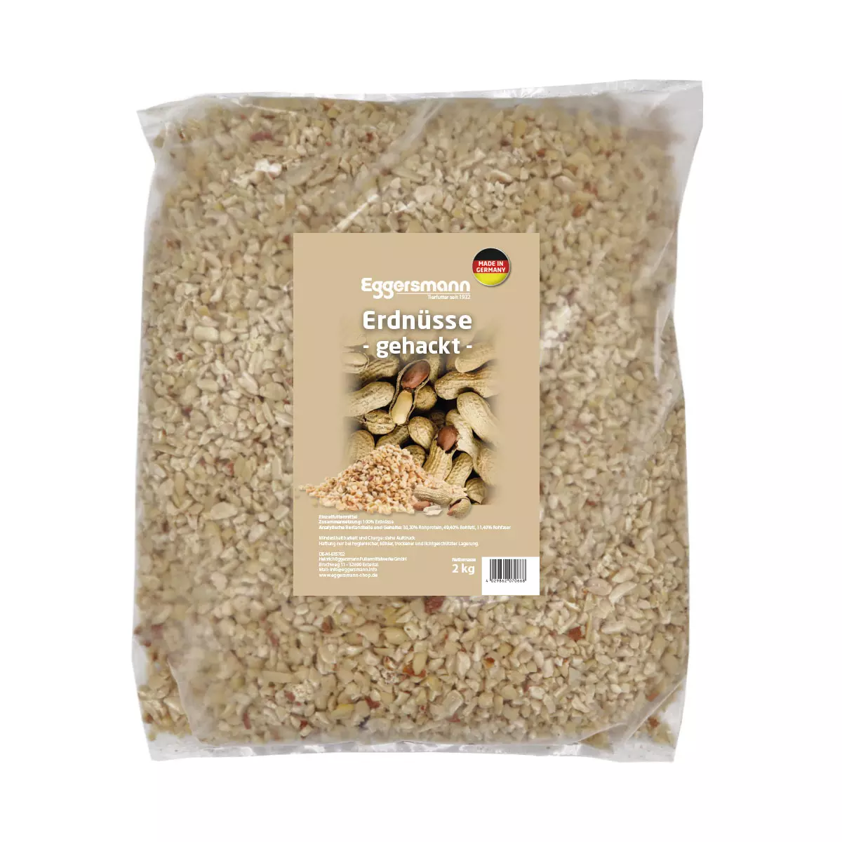 Eggersmann - Gehackte Erdnüsse 2 kg Beutel