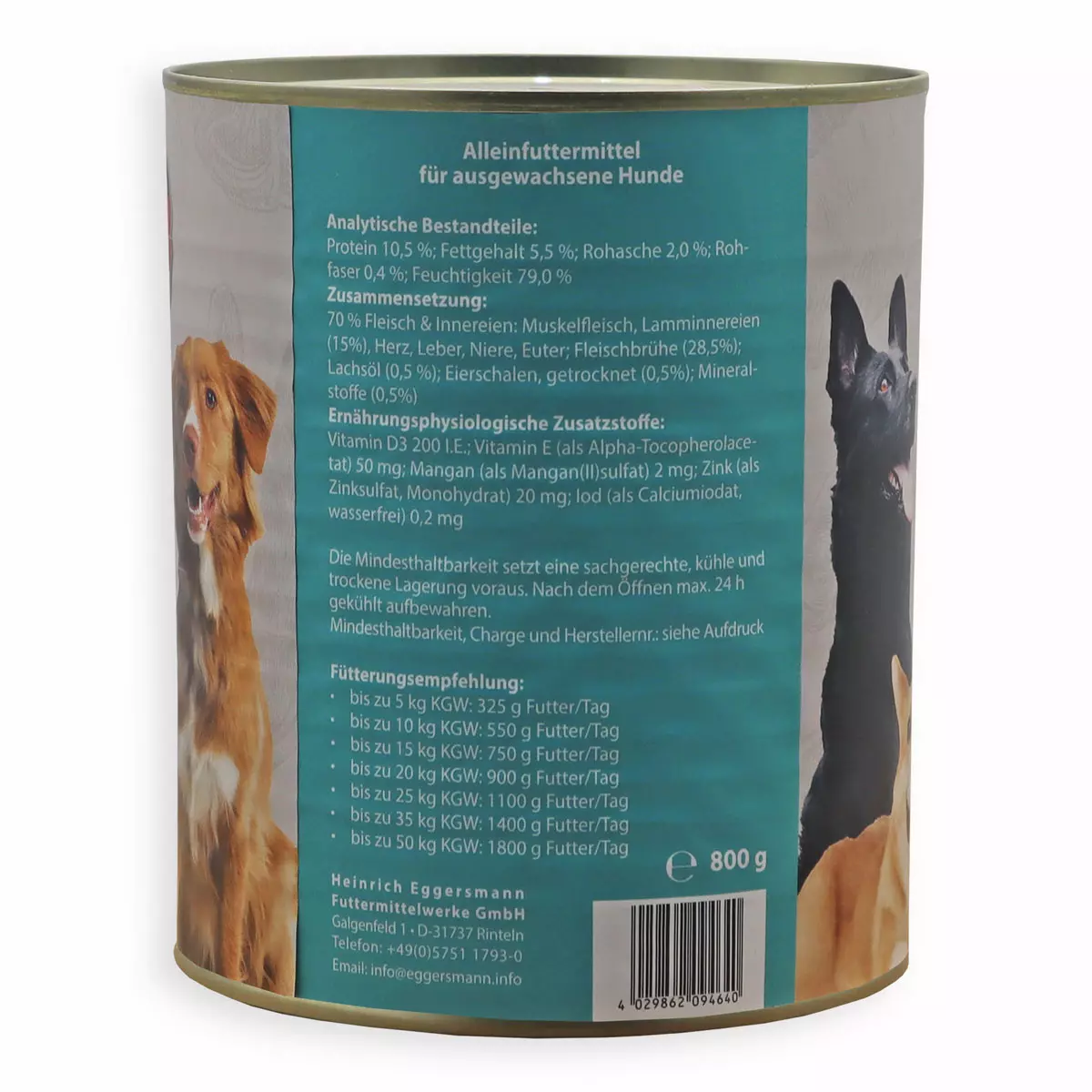 Carnebello - Nassfutter mit Lamm 800g